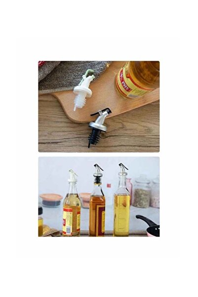 Raffine 6-Pieces Oil Wine Vinegar Bottle Stopper Nozzle multicolour 3x2x8.1cm