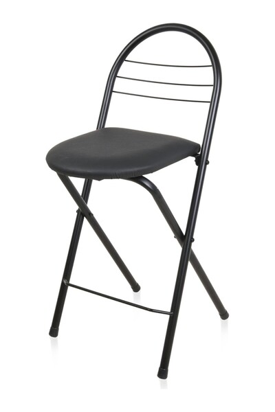 Eşyala. Döşemeli Katlanır Sandalye,Siyah