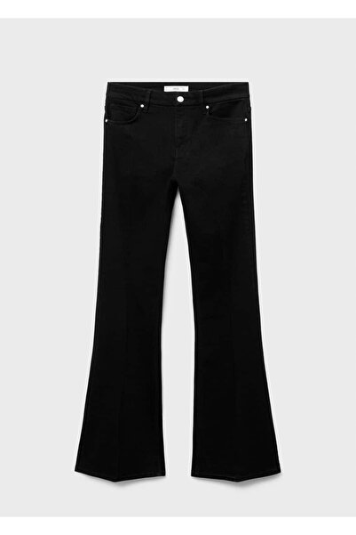 MANGO Woman Violeta yüksek bel flare jean pantolon