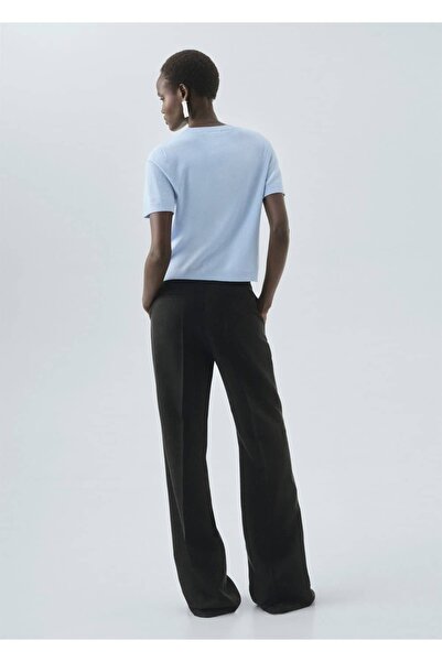 MANGO Woman Kısa kollu yün kazak