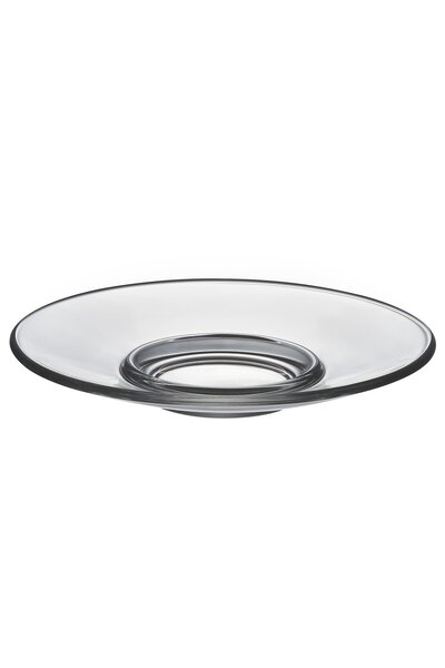 IKEA GOTTFINNANDE Saucer, clear glass, 12 cm