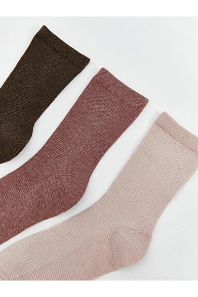 LC Waikiki LCW DREAM Kadın Düz Soket Çorap 5'li (W5)