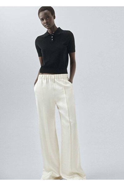 MANGO Woman %100 yün polo yaka kazak