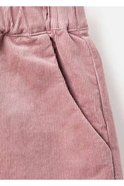 MANGO Baby Pamuklu fitilli kadife pantolon