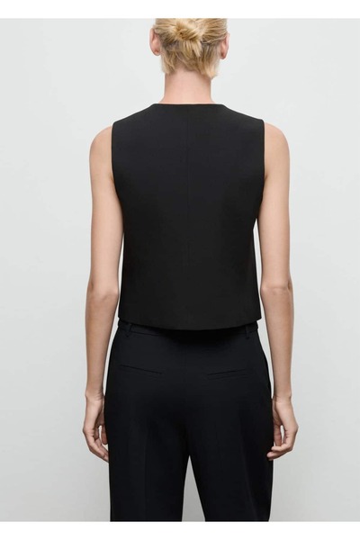 MANGO Woman Düğmeli takım yelek