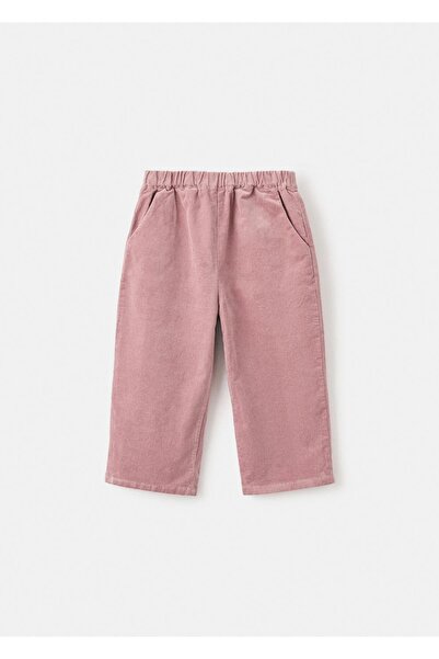 MANGO Baby Pamuklu fitilli kadife pantolon