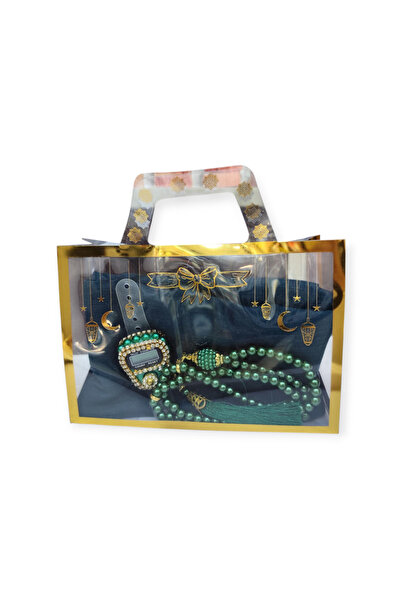 ZVR Hediye Dünyası Lüks Hediye İbadet seti- Seccade,Tesbih,Dijital Zikirmatik