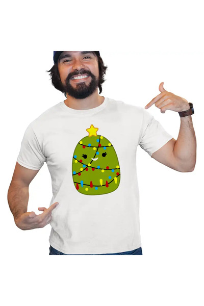 OEM Ανδρικό T-Shirt Squishmallows Χριστουγεννιάτικο Δέντρο Δεκέμβριος