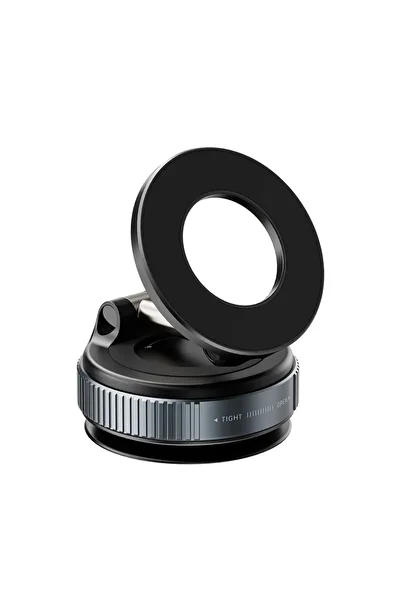 TVT Magnetic car phone holder with suction cup and adjustable grip
