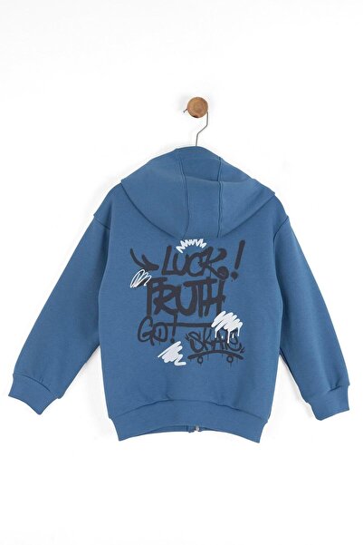 NK Boy's Freedom Zippered Sweatshirt Age 4-8 Blue