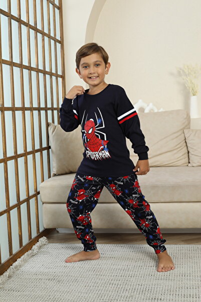 SPIDERMAN Spiderman Patterned Boys' Pajama Set Black