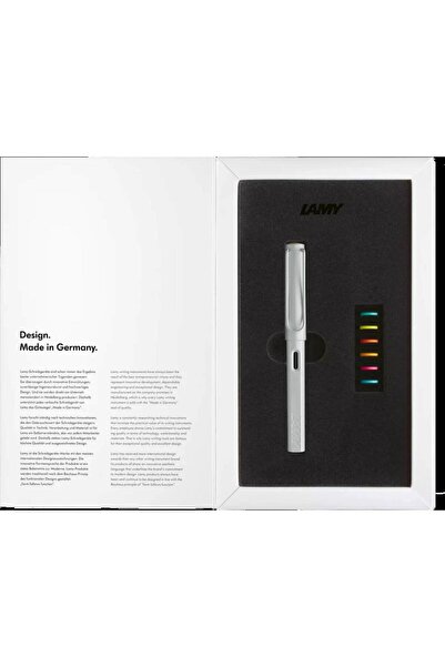 Lamy Safari Dlm Klm Metal Klıps (F Uc) All Whıte Multı Coloured Rings Set