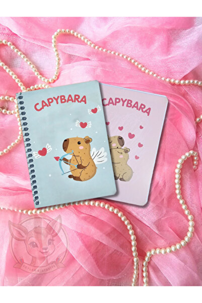 Ceylan Kırtasiye Capybara A6 Notepad Homework Notebook 10 cm X 14 cm Capybara (Set of 2)