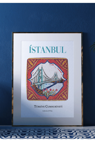 POSTER Plăci ceramice și aspect de mozaic din ISTANBUL, fără ramă