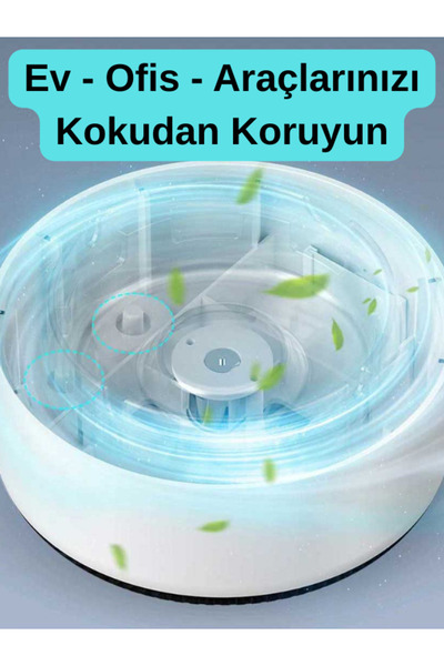 HASUBA Duman Emici Pilli Akıllı Dumansız Küllük - Hava Temizleyici Kül Tablası