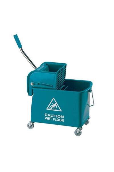Generic AKC Mop Bucket With Wheel Blue 20Liters