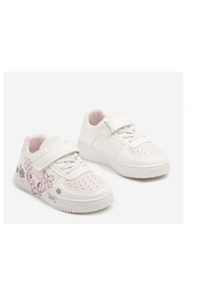 MASHASHOP Pantofi sport fetite, Apawwa A3200P, alb/roz, marimea 26