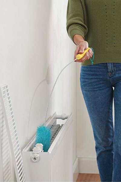 Generic Tchibo Radiator Cleaning Brush 80 Cm, Blue