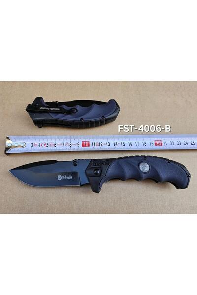 BARBITOS COLUMBİYA Siyah Balıkçı Kanp Piknik Av Çakısı FST-4006-B ASF1199