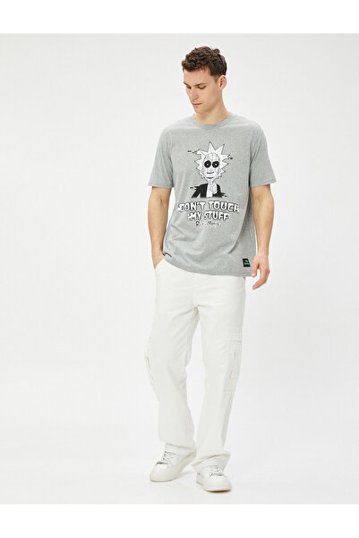 Koton Graues Herren-T-Shirt