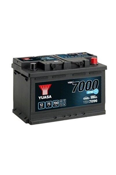 Yuasa Car battery 7000 EFB 75Ah 700A with Start-Stop, 278x175x190mm