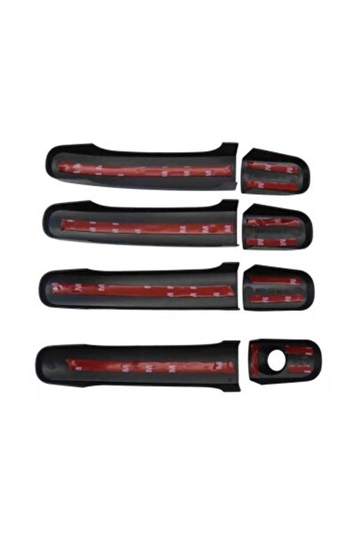 Xenon Bright Set of 4 door handle ornaments matt black Ford Ranger T6, T7, T8 2012-2022