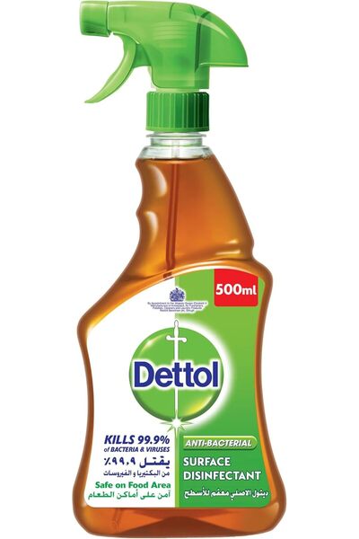 Dettol Dettol Original Antibacterial Surface Disinfectant Spray Bottle, 500ml