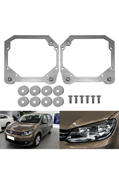 Xenon Bright Set of 2 adapter frames for replacing the magnifiers on VW Touran 2013-2015