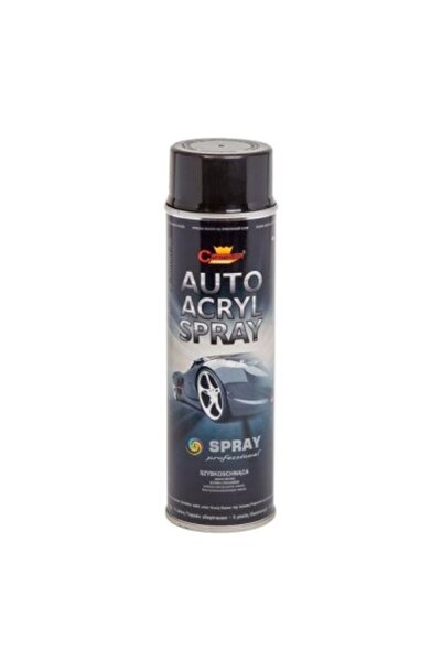 Champion Color Professional Acrylic Glossy Black Car Spray Paint, Champion Color, 500ml Black