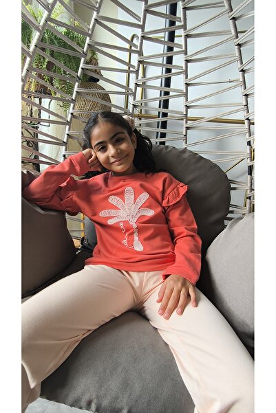 Miniworld Girls' Top and Bottom Set Long Sleeve Tracksuit Comfortable Stylish Modern Design