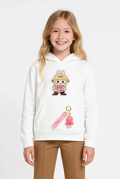 Escabel Girl's Top and Bottom 2-Piece Labubu Combination Set for Ages 5-14 Set0372