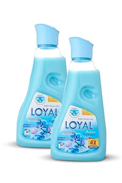 Generic منعم ومعطر أقمشة مركز برائحة بتلات زرقاء، 30 غسلة، 2 × 750 مل