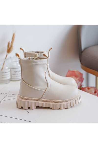 Rock and Joy Kids’ Warm Lined Boots – Leather, Anti-Slip Sole, Comfortable Autumn & Winter Shoes,