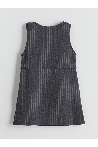 LC Waikiki Lcw Kids Crew Neck Striped Girl's Dress