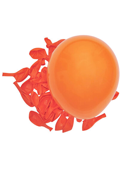 Bunloon Metallic Orange Balloon 10 Pieces – Shiny Party and Organization Set
