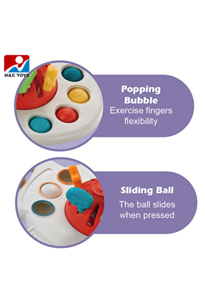 Picodino Multifunctional silicone toy with pull strings and bubbles