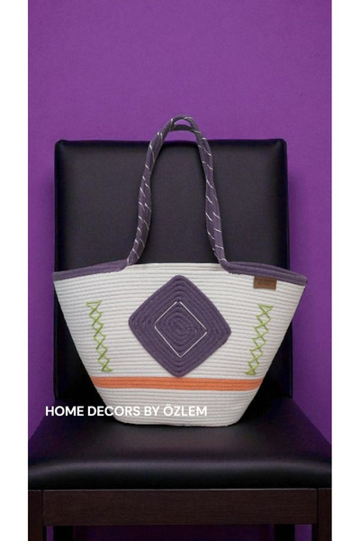 home decors by özlem Straw Shoulder Bag Beach Bag Daily Bag Handcrafted Handmade