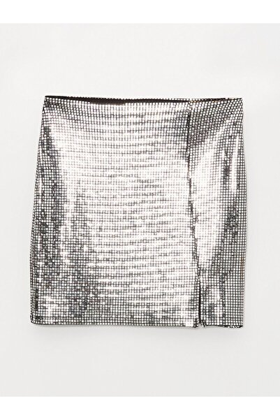 LC Waikiki Dar Fit Payetli Kadın Etek