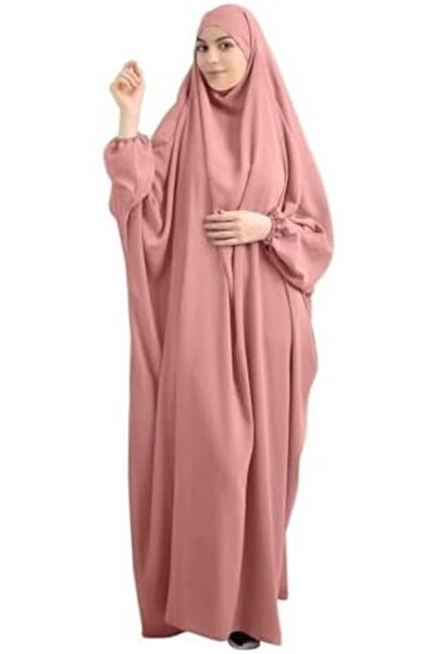 AL-HRAER BOJON Women's One-Piece Islamic Prayer Dress with Hijab