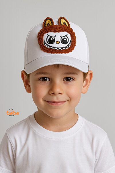 Trend Bebe Butik قبعة أطفال بتصميم شخصية لابوبو - قبعة صيفية مطرزة لطيفة للأو...