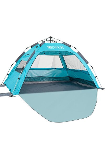 OEM Beach tent with automatic opening for 3-4 people, blue RESEALATED