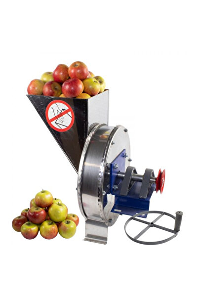 brg Răzătoare de fructe Vinita, manuală cu roată de fixare cu motor, tambur din oțel inoxidabil