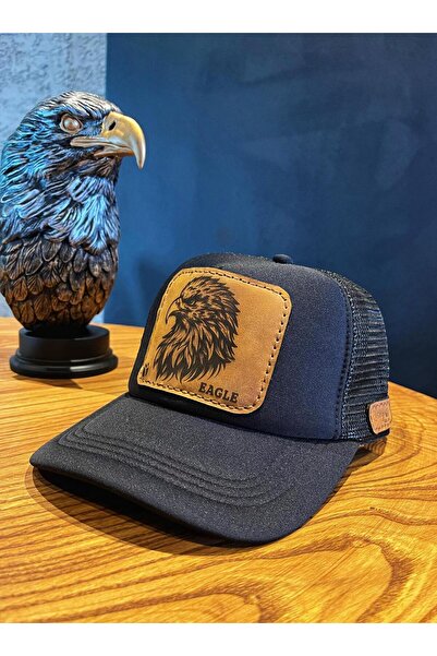 Rosey Leather Hakiki Deri Patch Hayvan Figürlü Şapka