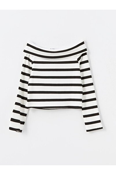 LC Waikiki Κοριτσίστικο μπλουζάκι με λαιμόκοψη