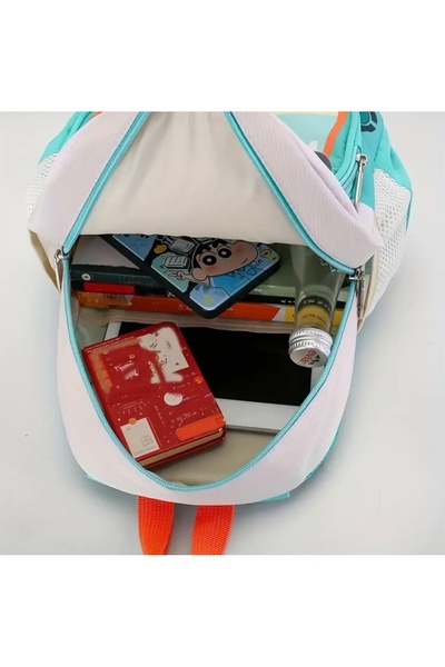Accessories Hei Light Blue Excavator Bucket Patterned Boys Kindergarten Nursery Preschool Children's Backpack
