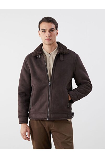 LC Waikiki Ανδρικό παλτό από καστόρι γιακά πουκάμισου Standard Fit