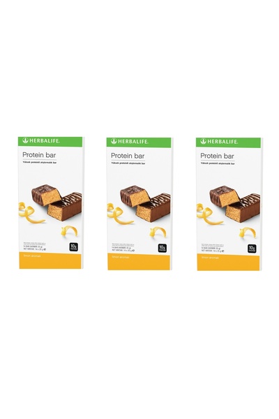 Herbalife 3 Packs of Lemon Flavored Protein Bars, 14 Pieces Each