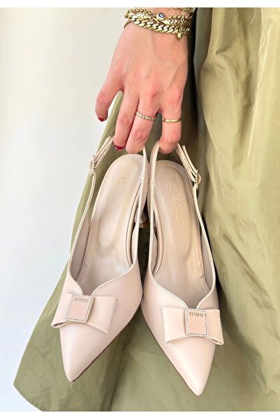 STILVANA Sean beige leather high heeled shoes