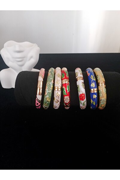 Enjoy Blue Enamel Vintage Bracelet Bangle Elegant and Stylish Design