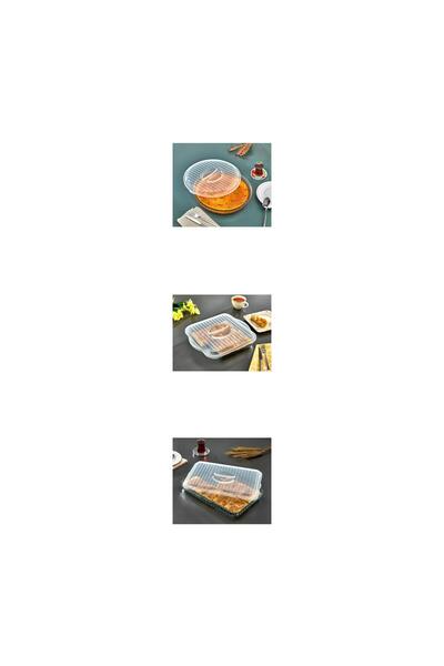 Myplas Plastic Round + Square + Rectangular Pyrex Cover Set of 3